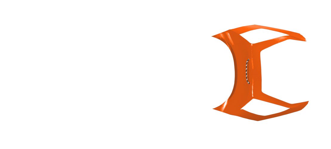 panel b in pure orange color, top view